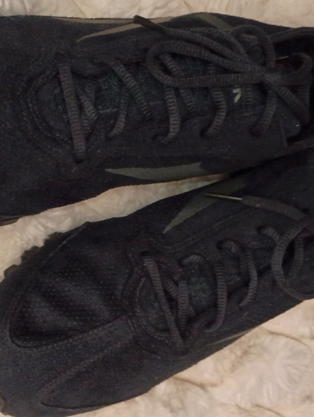 Reebok Real flex Running Cross training 11.5 Mens Suede Black on Black NWOB